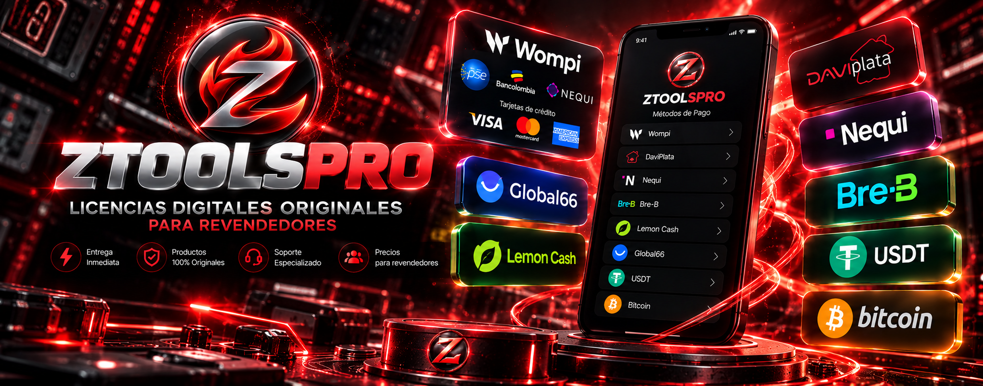 ZTOOLSPRO — Licencias Digitales Originales para Revendedores