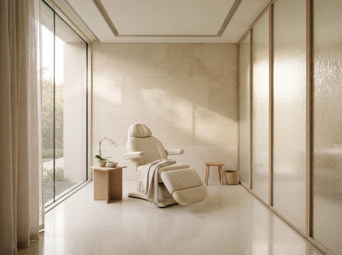 A calm, softly lit interior