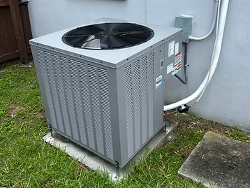 New outdoor AC condenser installed by South Florida Heating and Air Conditioning