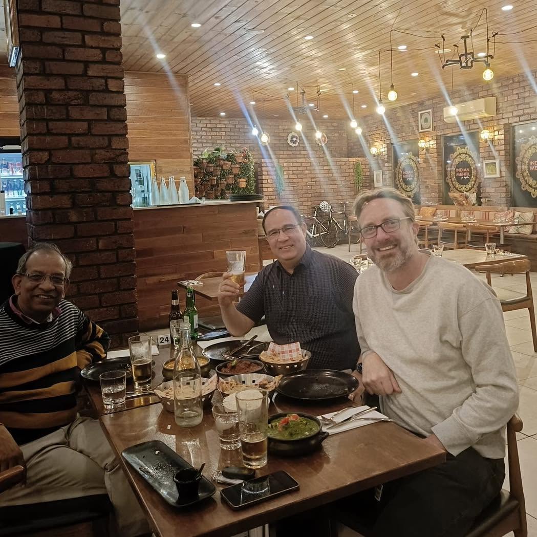 Friends dining at Indian Mehfil Taringa
