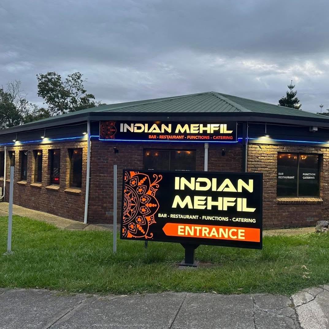 Indian Mehfil Taringa exterior with entrance sign