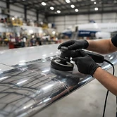 Brightwork metal polishing
