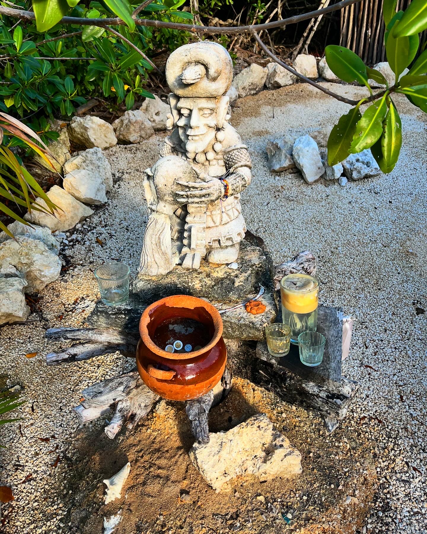 Stone shrine figure