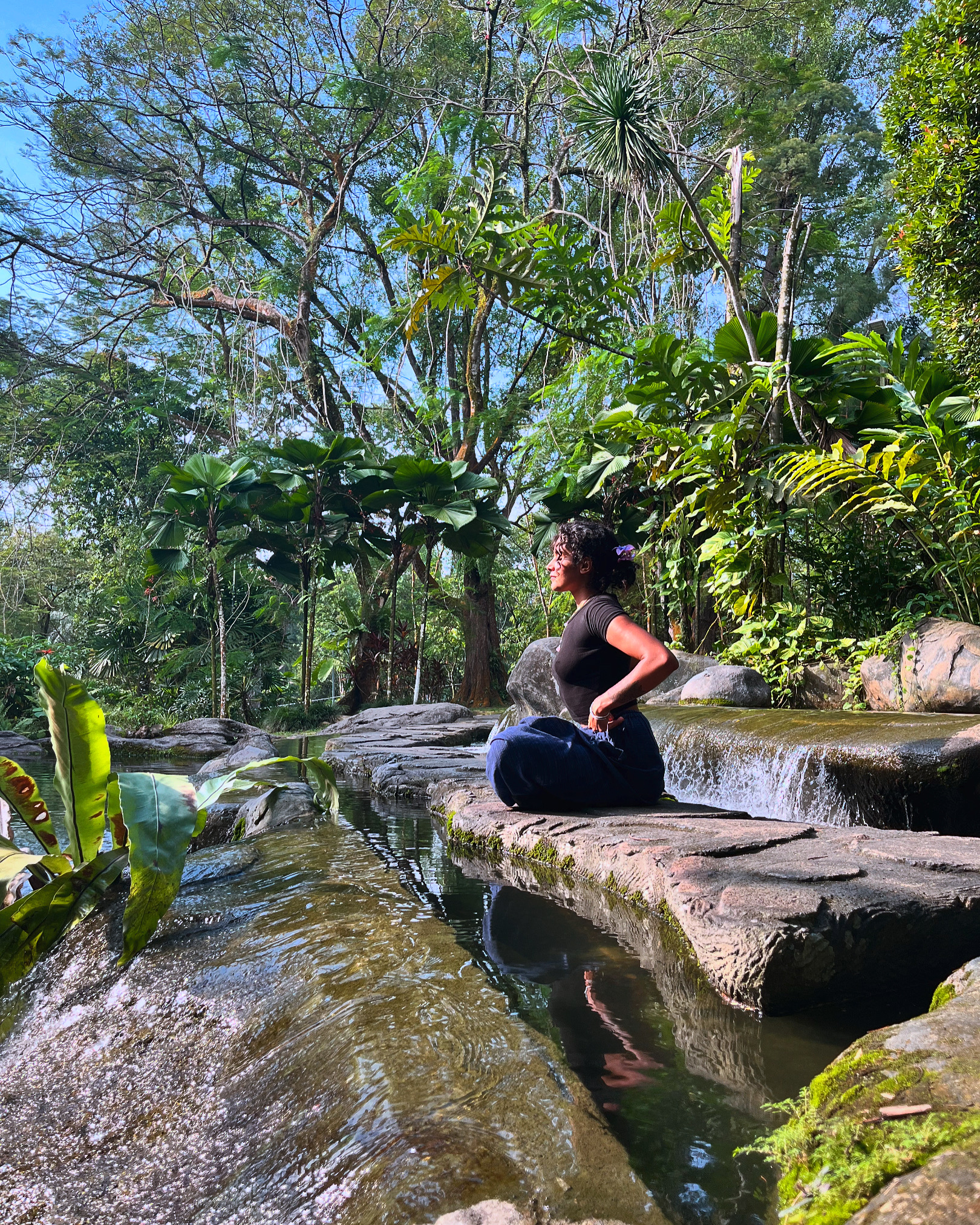 Meditating in water