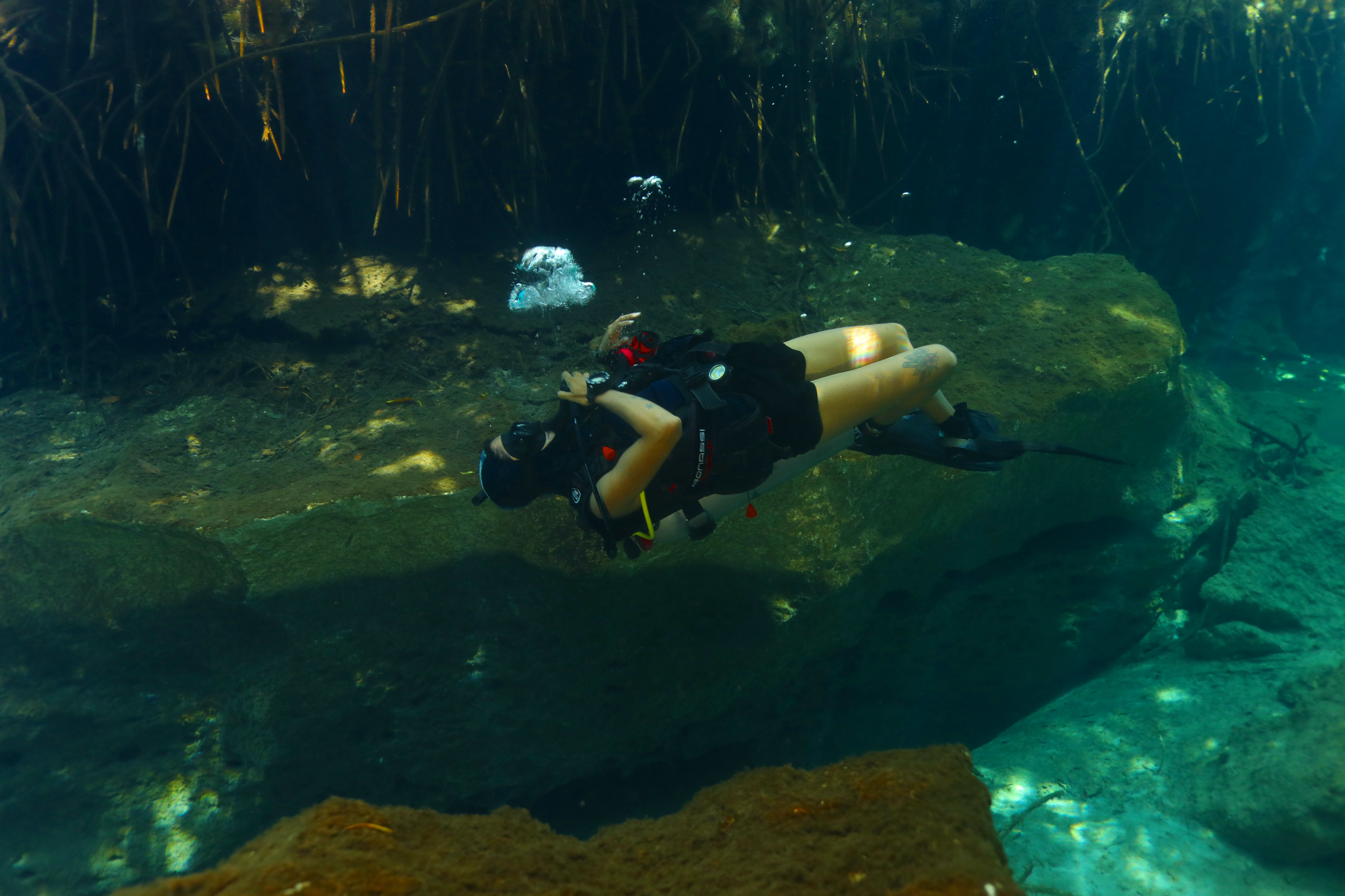 Diver underwater