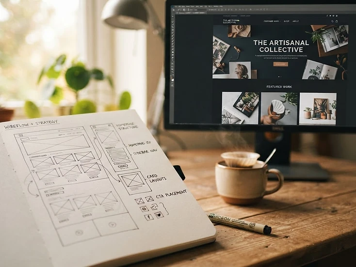 Espacio de trabajo de diseño y estrategia