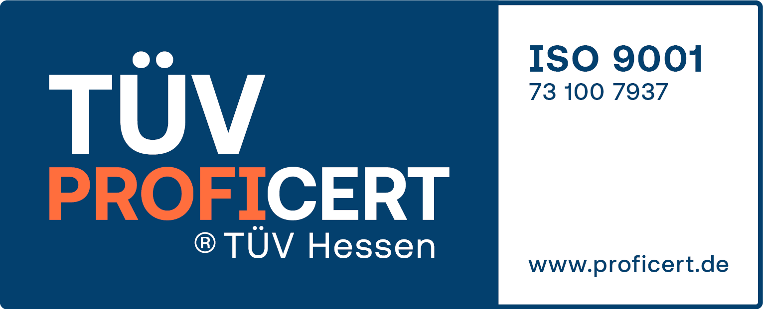 TÜV PROFICERT ISO 9001 Zertifizierung