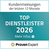 ProvenExpert Top-Dienstleister 2026