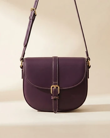 The Violette Plum leather crossbody bag