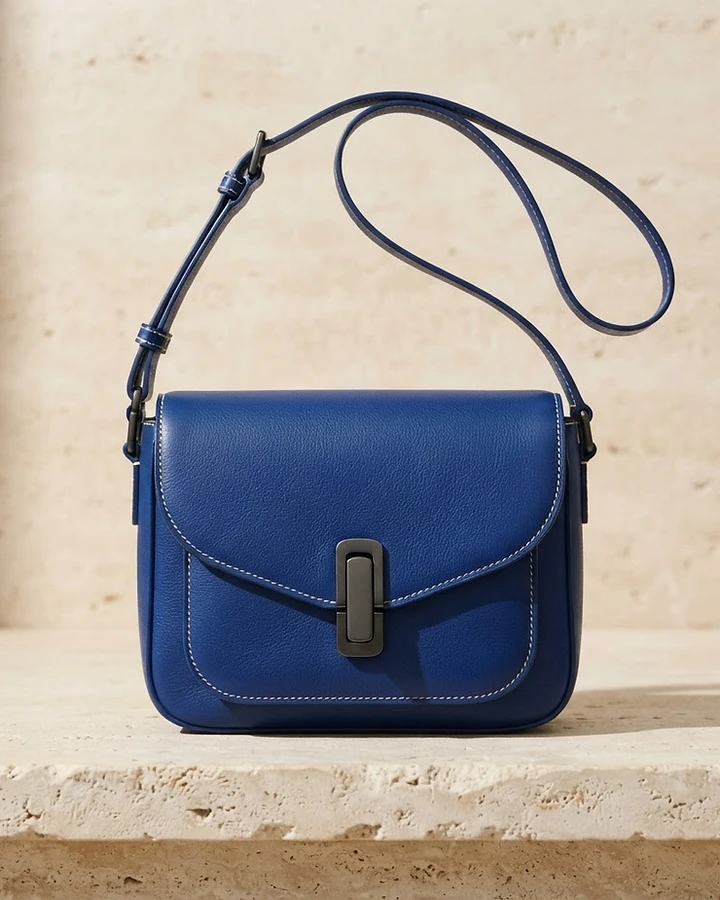 The Aria Royal Blue leather crossbody bag