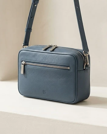 The Slate Slate Blue leather crossbody bag