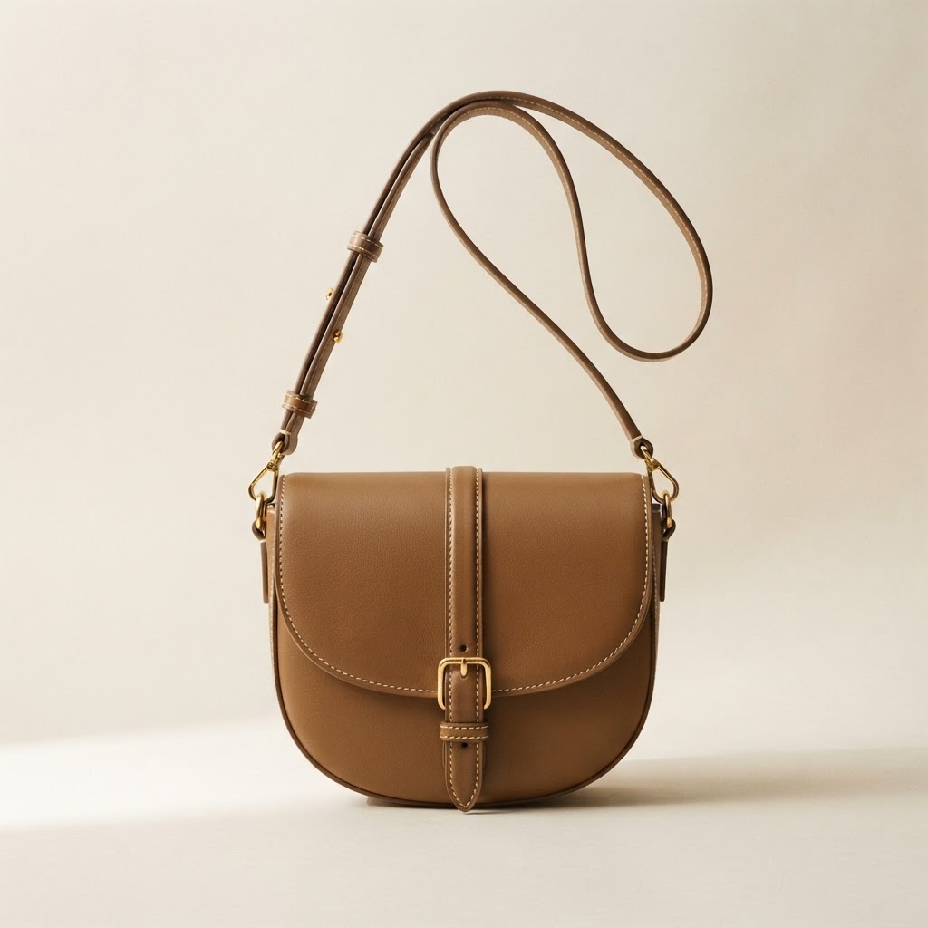 Warm Khaki Brown leather