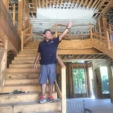 Walk-through of a framed interior during prewire