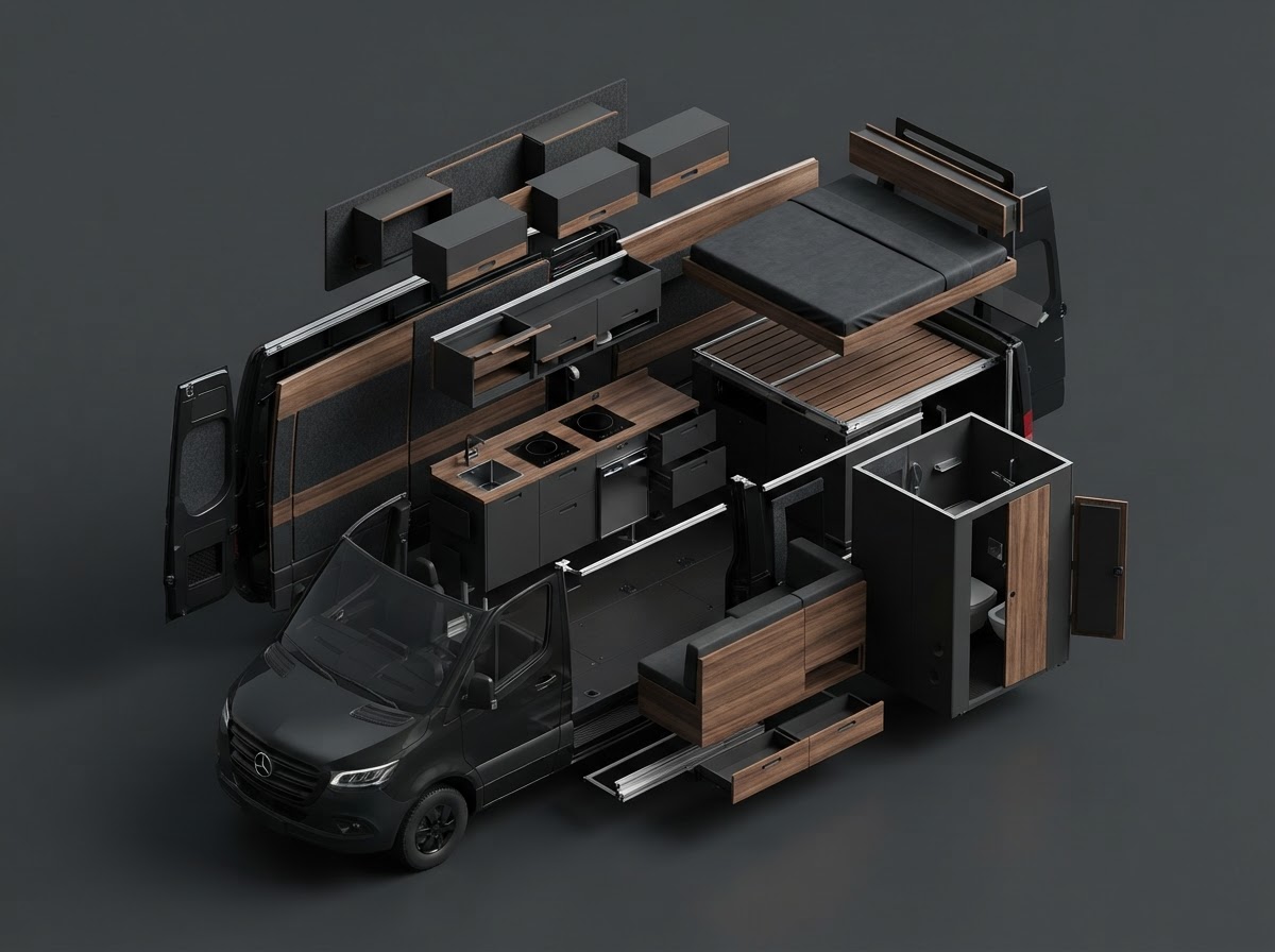 3D exploded render