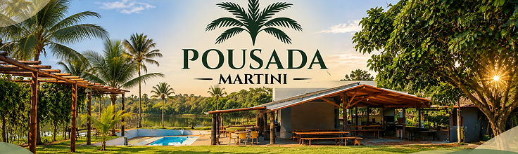 Pousada Martini — área externa com piscina