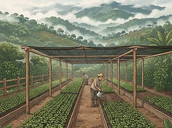 Sandra Trochez — coffee farmer illustration 3