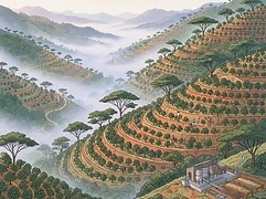 Tero Farm β coffee farm illustration 1
