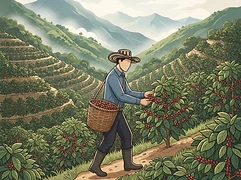 Sookoo — coffee farmer illustration 1