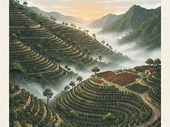 San Agustin Estate — coffee farm illustration 1