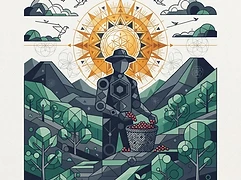Pedro Moss & Katarina — coffee farmer illustration 3