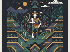 Roger Antonio Domínguez Márquez and Henry Urquia — coffee farmer illustration 3