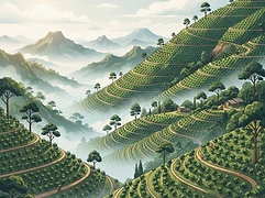Crispilliano Contreras — coffee farm illustration 1