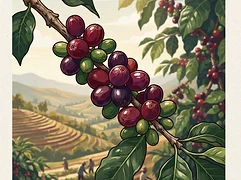 Hambela Alaka washing station — coffee farm illustration 3
