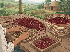 868 smallholder farmers — coffee farmer illustration 2