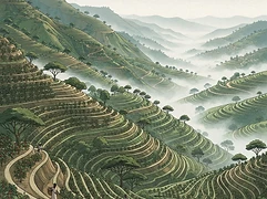 Echemo — coffee farm illustration 1