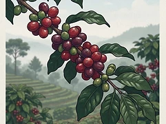 Badigalo — coffee farm illustration 3