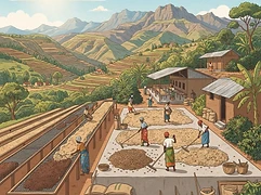 Kambarare — coffee farm illustration 2