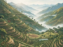 Chirimoyayoc β coffee farm illustration 1
