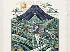 Mauricio Rosales — coffee farmer illustration 3