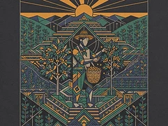 Coopedota cooperative — coffee farmer illustration 1