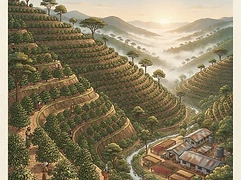 Nginda Estate — coffee farm illustration 1