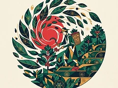 Lucio Luque and Eudis Orosco — coffee farmer illustration 2