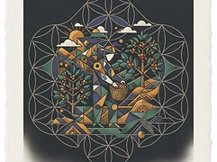 Marysabel Caballero and Moises Herrera — coffee farmer illustration 2