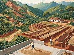 El Girasol β coffee farm illustration 2