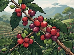 Hacienda Barbara — coffee farm illustration 3
