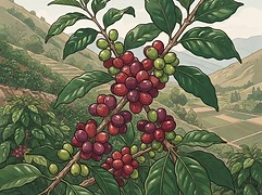 La Conquista — coffee farm illustration 3