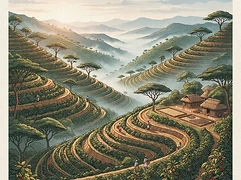 Kubi — coffee farm illustration 1