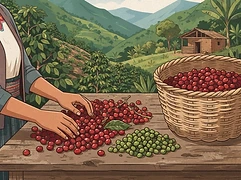 Virgilio Perez — coffee farmer illustration 2