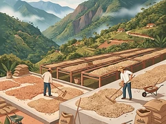 Sierra Morena — coffee farm illustration 2