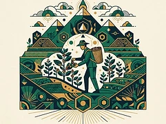 Lucio Luque and Eudis Orosco — coffee farmer illustration 1