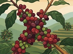 Suspiros β coffee farm illustration 3