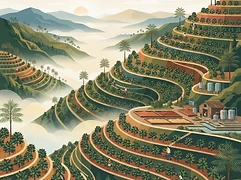 Kazoza N’Ikawa cooperative — coffee farm illustration 1
