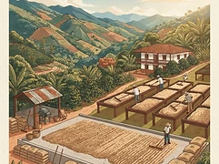 La Palma Rosa — coffee farm illustration 2
