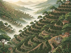 Asprasar Cooperative — coffee farm illustration 1