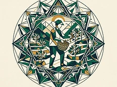 Edgardo Cruz Meza — coffee farmer illustration 1