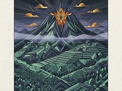 Archived duplicate — La Tortuga producer label — coffee farm illustration 3